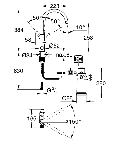 Grohe Blue Pure Eurosmart alapcsomag 30499000 (K)