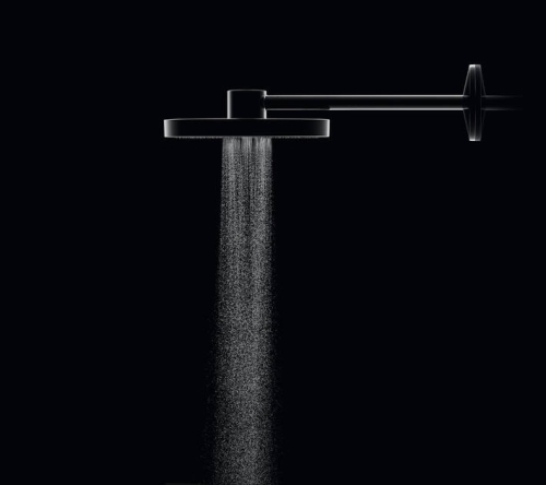 Hansgrohe AXOR One Fejzuhany 280, 2 jet, zuhanykaral, polírozott fekete króm 48492330