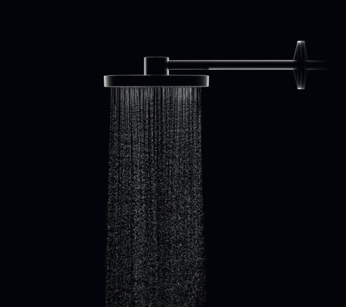 Hansgrohe AXOR One Fejzuhany 280, 2 jet, zuhanykaral, polírozott fekete króm 48492330