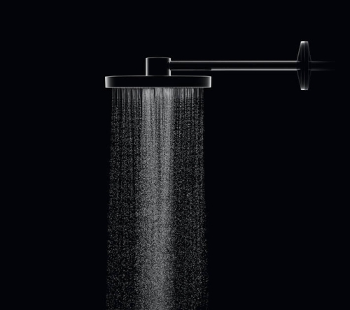 Hansgrohe AXOR One Fejzuhany 280, 2 jet, zuhanykaral, polírozott fekete króm 48492330