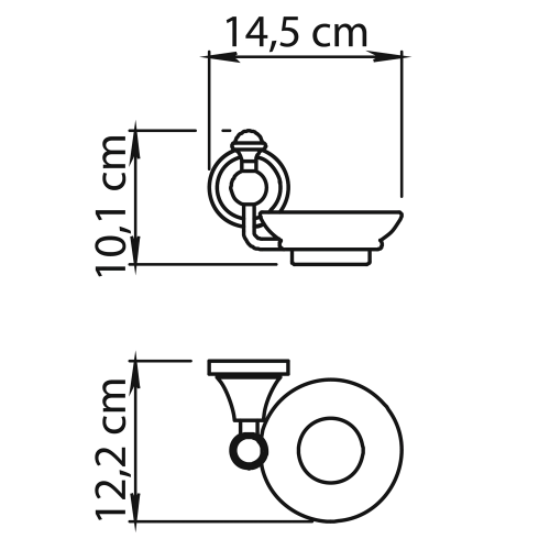 Sapho NEVIS szappantartó, króm NV1113