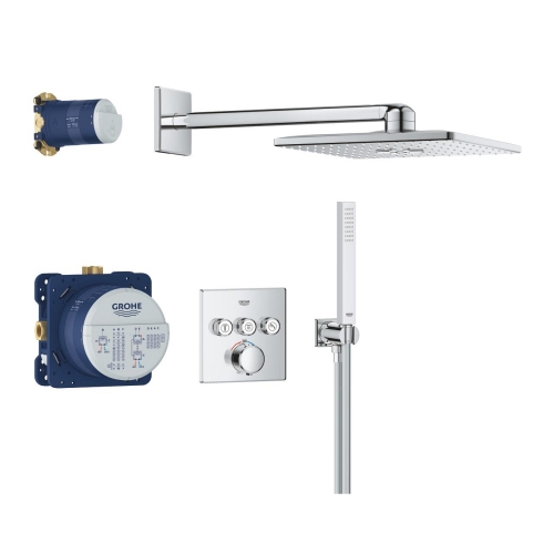 Grohe Precision SmartControl falsík alatti zuhanyrendszer Vitalio SmartActive 310 Cube fejzuhannyal 34875000