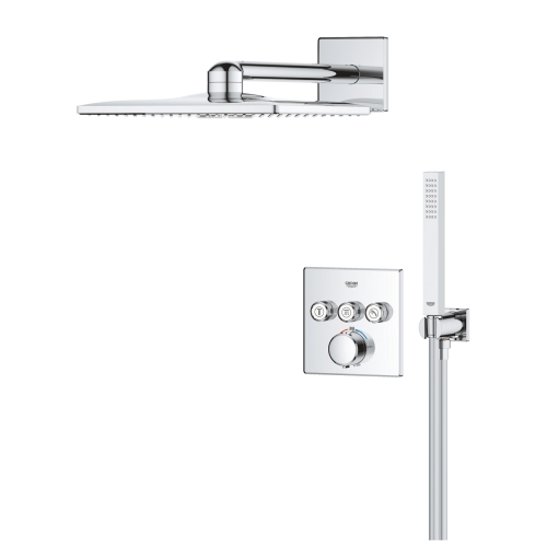 Grohe Precision SmartControl falsík alatti zuhanyrendszer Vitalio SmartActive 310 Cube fejzuhannyal 34875000