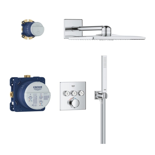 Grohe Precision SmartControl falsík alatti zuhanyrendszer Vitalio SmartActive 310 Cube fejzuhannyal 34875000