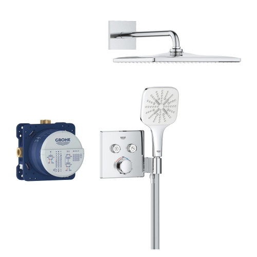 Grohe Precision SmartControl falsík alatti zuhanyrendszer Vitalio Rain Mono 310 Cube fejzuhannyal 34876000