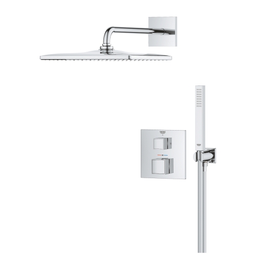 Grohe Precision Cube falsík alatti zuhanyrendszer Vitalio Rain Mono 310 Cube fejzuhannyal 34879000