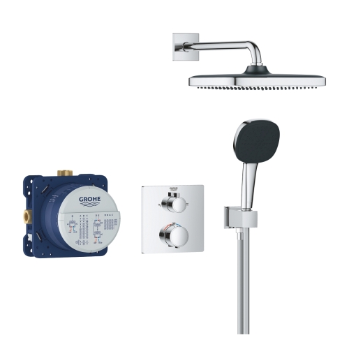 Grohe Precision Thermostat falsík alatti zuhanyrendszer Vitalio Comfort 250 fejzuhannyal 34882000