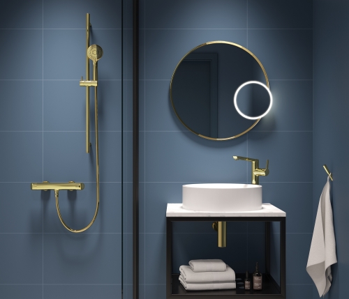 Deante Temisto fürdőszobai fali mosdótartó konzol 60x50 cm , matt fekete CSW_X60A