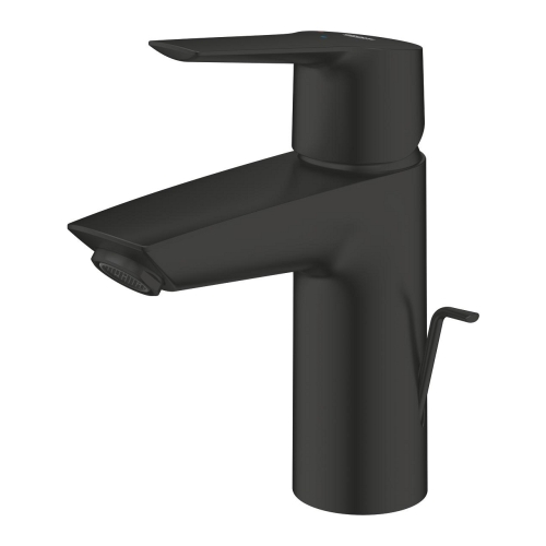 Grohe Start egykaros mosdócsaptelep S-es méret húzórudas leeresztővel Cool Startos, matt fekete 311372432