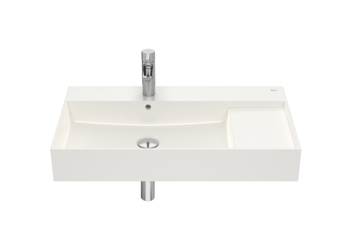 Roca Inspira SQUARE FINECERAMIC 80x49 cm mosdó, beige A32752B650