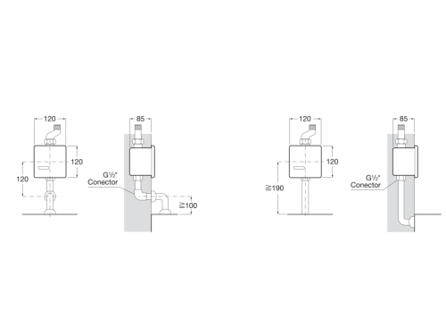 Roca Sentronic infrás vizelde öblítő, fehér A5A8102B00