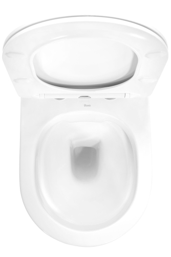 Rea Carlo perem nélküli fali wc, fehér/arany REA-C1222