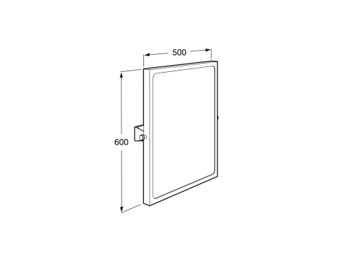 Roca Access Comfort 50x60 cm billenthető tükör, fehér A816915009