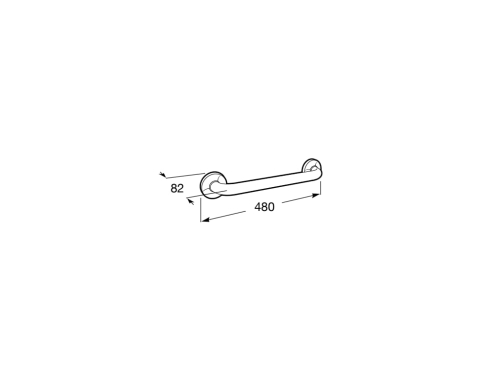 Roca Access Comfort 40 cm kapaszkodó, rozsdamentes acél A816927001