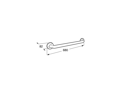 Roca Access Comfort 60 cm kapaszkodó, rozsdamentes acél A816928001