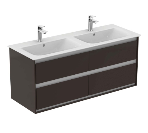 Ideal Standard Connect Air 120 cm fali mosdótartó szekrény 4 fiókkal, matt sötétbarna E0822VY