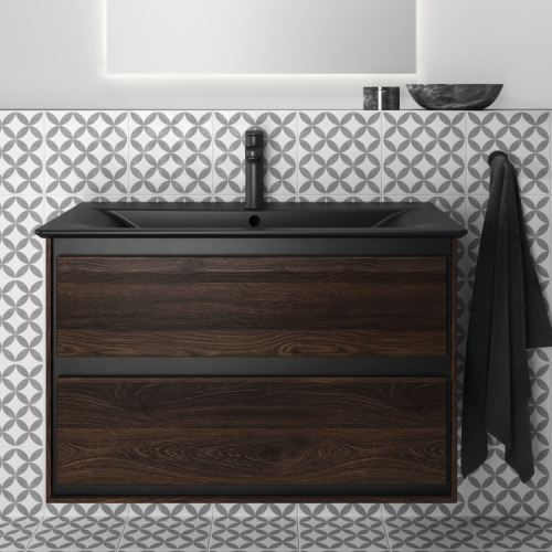 Ideal Standard Connect Air 80 cm fali mosdótartó szekrény 2 fiókkal, dió R0474NE