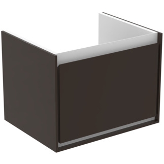 Ideal Standard Connect Air Cube 53 cm fali mosdótartó szekrény 1 fiókkal, matt sötétbarna E0846VY