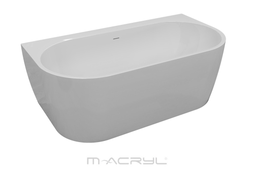 M-Acryl New Velvet 160x85 cm szabadon álló akril kád, fehér 12581