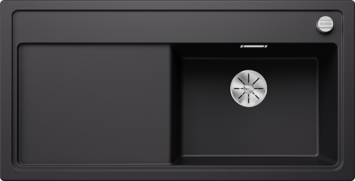 Blanco Zenar XL 6S Silgranit mosogató jobboldali medencével, fekete 526062