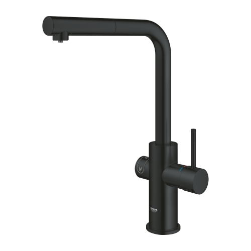 GROHE Blue Home L-kifolyós kezdőkészlet kihúzható gyöngyöztetővel, bársony fekete 31539KS0