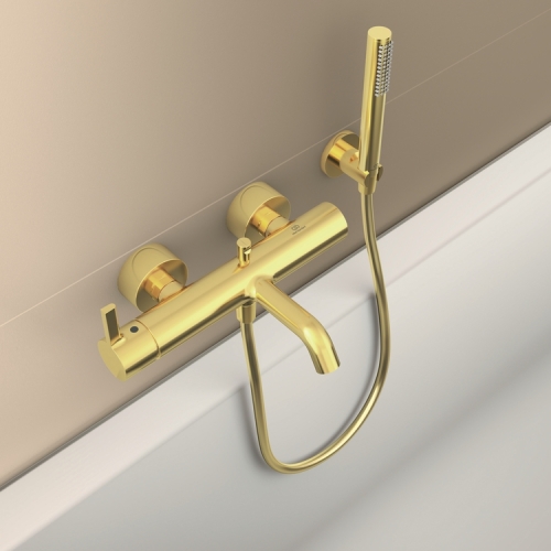 Ideal Standard JOY fali kádtöltő csaptelep, szálcsiszolt arany BC786A2