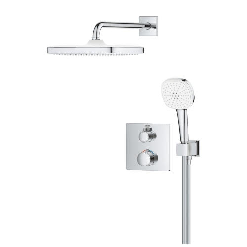 Grohe Grohtherm falsík alatti zuhanyrendszer Tempesta 250 Cube fejzuhannyal 34871000