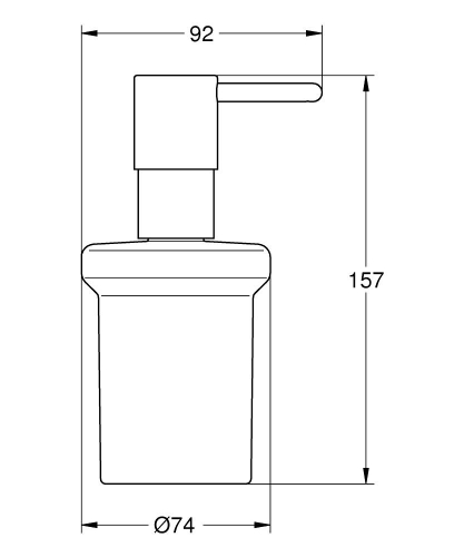 Grohe Essentials szappanadagoló, matt fekete 1024702430