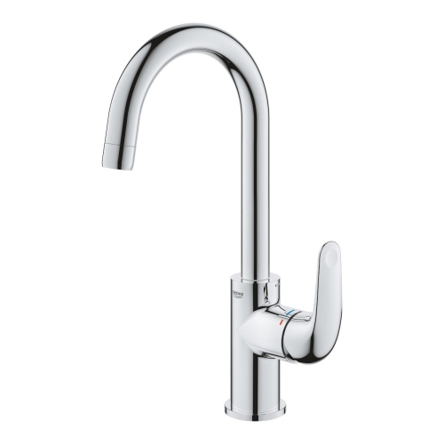 Grohe Euroeco Cold Start egykaros mosdócsaptelep automata leeresztővel L-es méret, króm 24272001