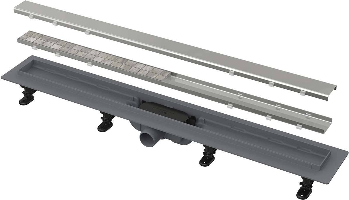 ALCA (Alcaplast) APZ19 SIMPLE zuhanyfolyóka peremmel kétoldalú ráccsal APZ19-950