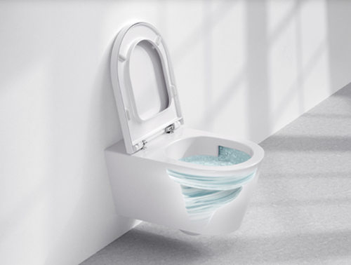 Laufen Meda kompakt Silent Flush öblítőperem nélküli fali wc, matt fekete H8201137160001