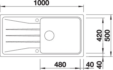 BLANCO SONA XL 6 S gránit mosogató, vulkánszürke 527341