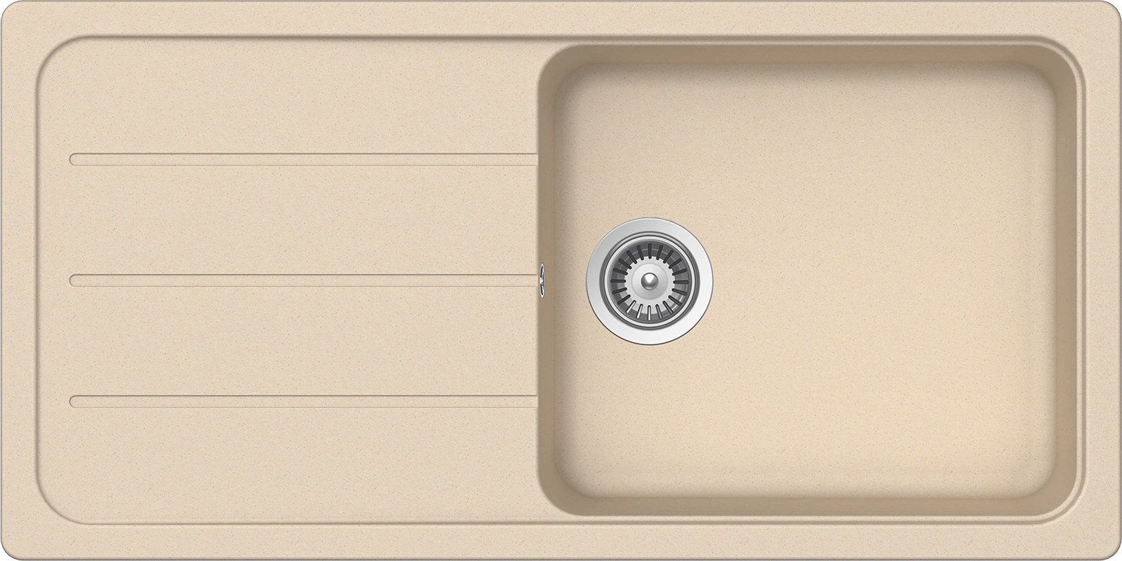 Schock Formhaus D-100L Cristalite mosogató, bézs FOMD100LMOON