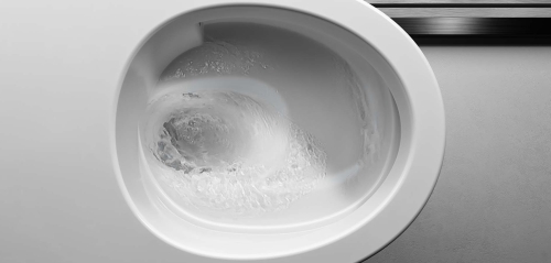 Laufen MODERNA S Design, 'Silent flush', rimless, mélyöblítésű fali wc, fehér LCC felülettel H8215444000001