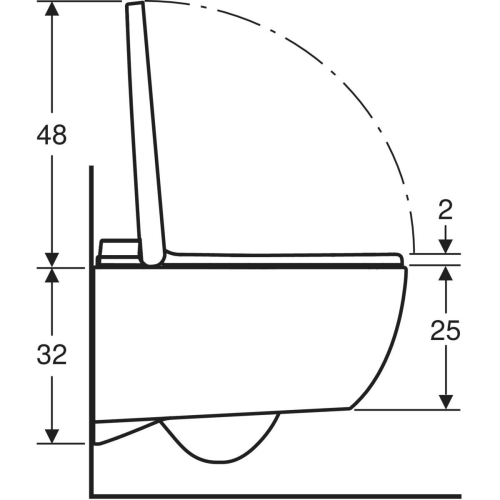 Geberit AquaClean Alba komplett higiéniai berendezés, fali WC 146.350.01.1