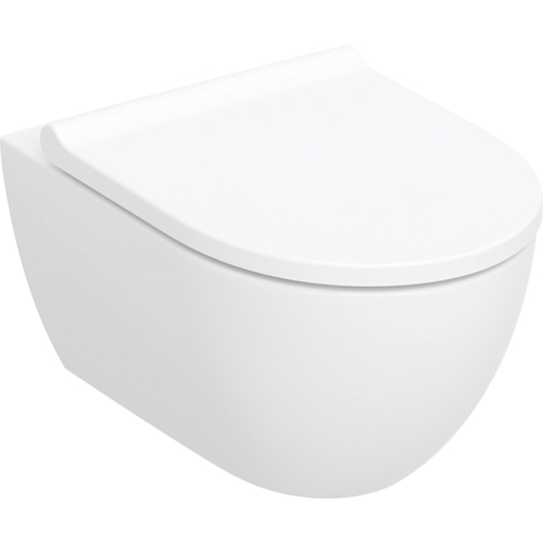 Geberit Acanto fali WC mélyöblítésű készlet, zárt forma, TurboFlush, WC-ülőkével 502.774.00.1