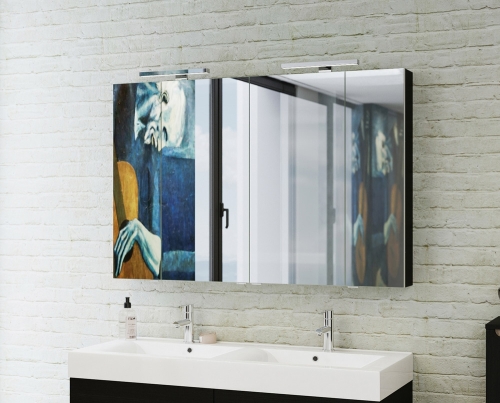 Tboss Mirror Box Vesna 120x80 cm-es tükörös szekrény led világítással, powerboxxal