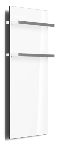 AREZZO design ONYX WHITE 2 elektromos törölközőszárító radiátor matt üveg felület AR-ONYX2MWMATT