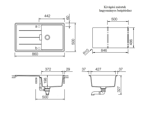 Schock Tia D-100 Cristadur mosogató, bronzbarna TIAD100BRONSA