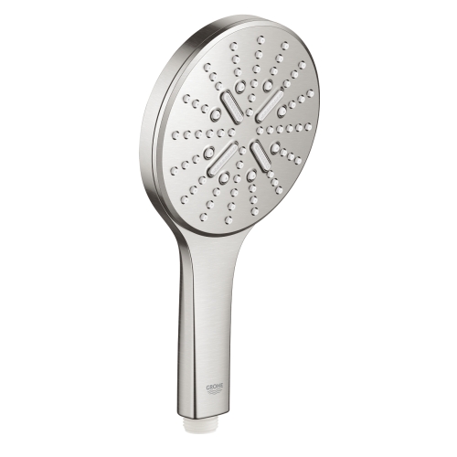 Grohe Rainshower SmartActive 130 Kézizuhany, 3 féle vízsugárral, supersteel 26574DC0