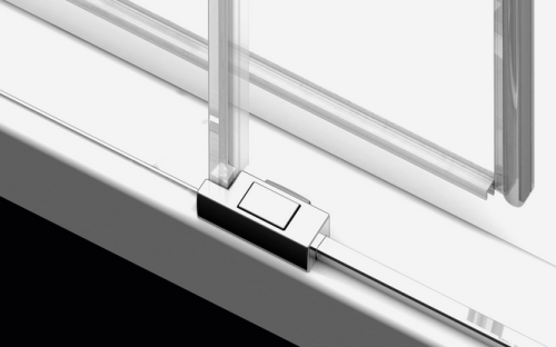 Radaway Idea PDD íves zuhanykabin 90x90 cm, króm színű profil 387139-01-01,387140-01-01