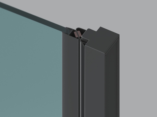 Ravak Cool! COSD1 80 cm zuhanyajtó transparent üveggel, fekete X0VV40300Z1