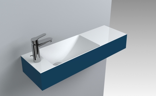 LunArt Alonzo L 81x26 cm balos mosdó, RAL szín 5999123005243-C