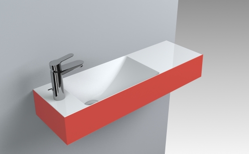 LunArt Alonzo L 81x26 cm balos mosdó, RAL szín 5999123005243-C