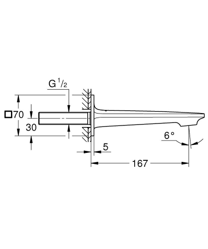 Grohe Allure kádkifolyó, 3/4, króm 13264001