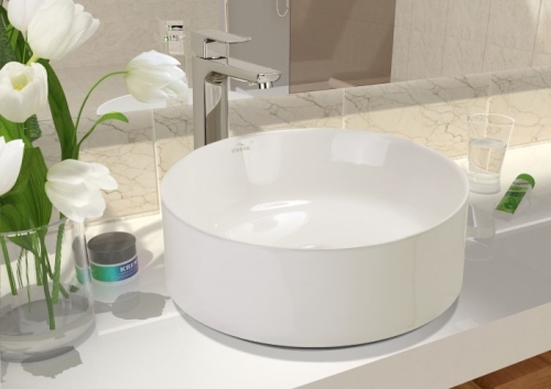 Invena Keto pultra ültethető mosdó 42 cm, fehér CE-14-001-C