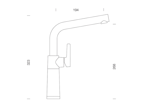 Schock SC-540 Cristadur álló mosogató csaptelep, bronzbarna 557000BRON