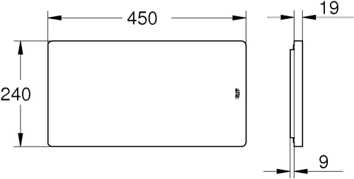 Grohe 45x24 cm bambusz vágódeszka 40750HV0