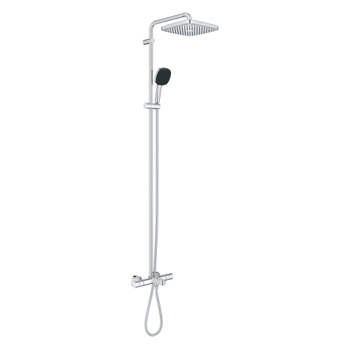 Grohe Vitalio Comfort 250 termosztátos zuhanyrendszer kádtöltővel, króm 26984001