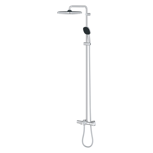 Grohe Vitalio Comfort 250 termosztátos zuhanyrendszer kádtöltővel, króm 26984001